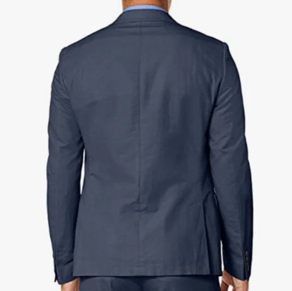 NWT Men's Calvin Klein Extreme Slim Fit Mobridge Blue Plain Suit Jacket, 38 Long